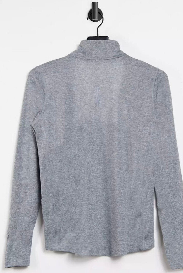 Nike Running Women's Ladies Element Dri-FIT Half Zip Top Grey RRP £49.95 LARGE image 2