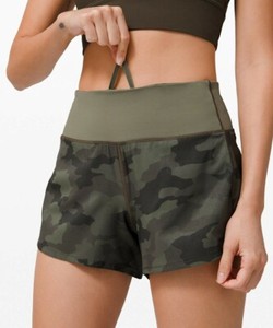 lululemon camo speed up shorts