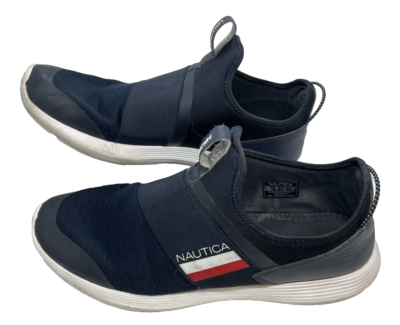 Nautica Navy High-Top Knit Men’s Sneakers with Lime Accent size 8 Nautica | Shoes | Nautica Mens Casual Slipon Fashion  main image 3