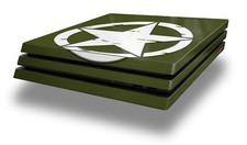 Skin for PS4 Pro Distressed Army Star Playstation 4 Console