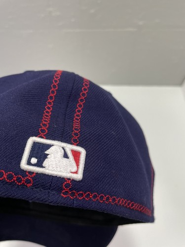 Cleveland Indianer Chief Wahoo Mütze Kappe Herren tailliert Größe 7-1/8 blau New Era MLB - Bild 11 von 12