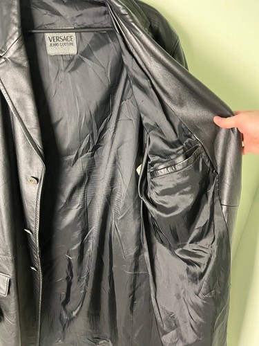 Versace Jeans Couture Classic V2 cappotto pelle vintage taglia L - Foto 14 di 14