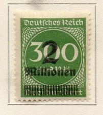 Germany 1923 Early Issue Fine Mint Hinged 2M. Surcharged NW-185121