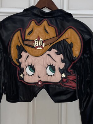 希少 MAZIAR BETTY BOOP LEATHER Sサイズ（Betty Boop Leather Jacket 