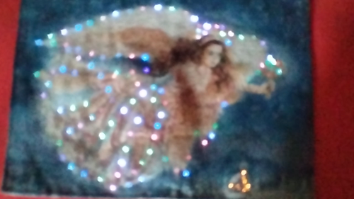 MWW / Christmas Angel Tapestry with Lights (Requires 3 AAA Batteries) - Video 1 of 1