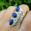 thumbnail 11  - Fashion 925 Silver Turquoise Rings for Women Wedding Jewelry Ring Gift Size 6-13