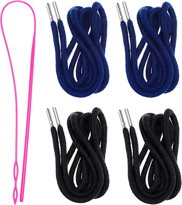 Easy Thread Drawstring Replacement Set - Black & Navy Blue