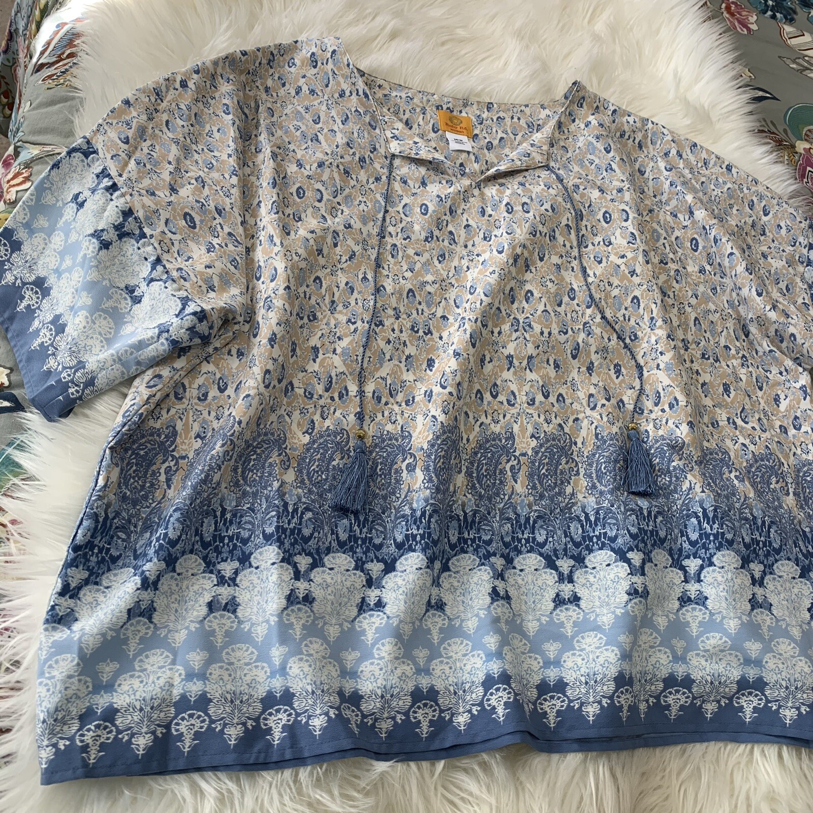 Ruby Rd. Women's Plus Size 16W Boho Short Sleeve … - image 2