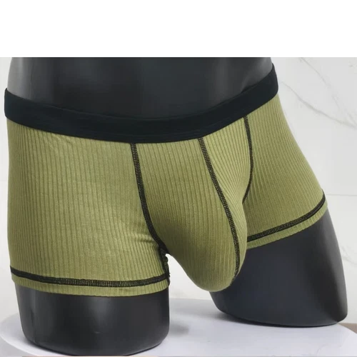Men Front Increased Pouch Boxer Trunks Breathable Low-rise Shorts Underwear - Picture 5 of 16