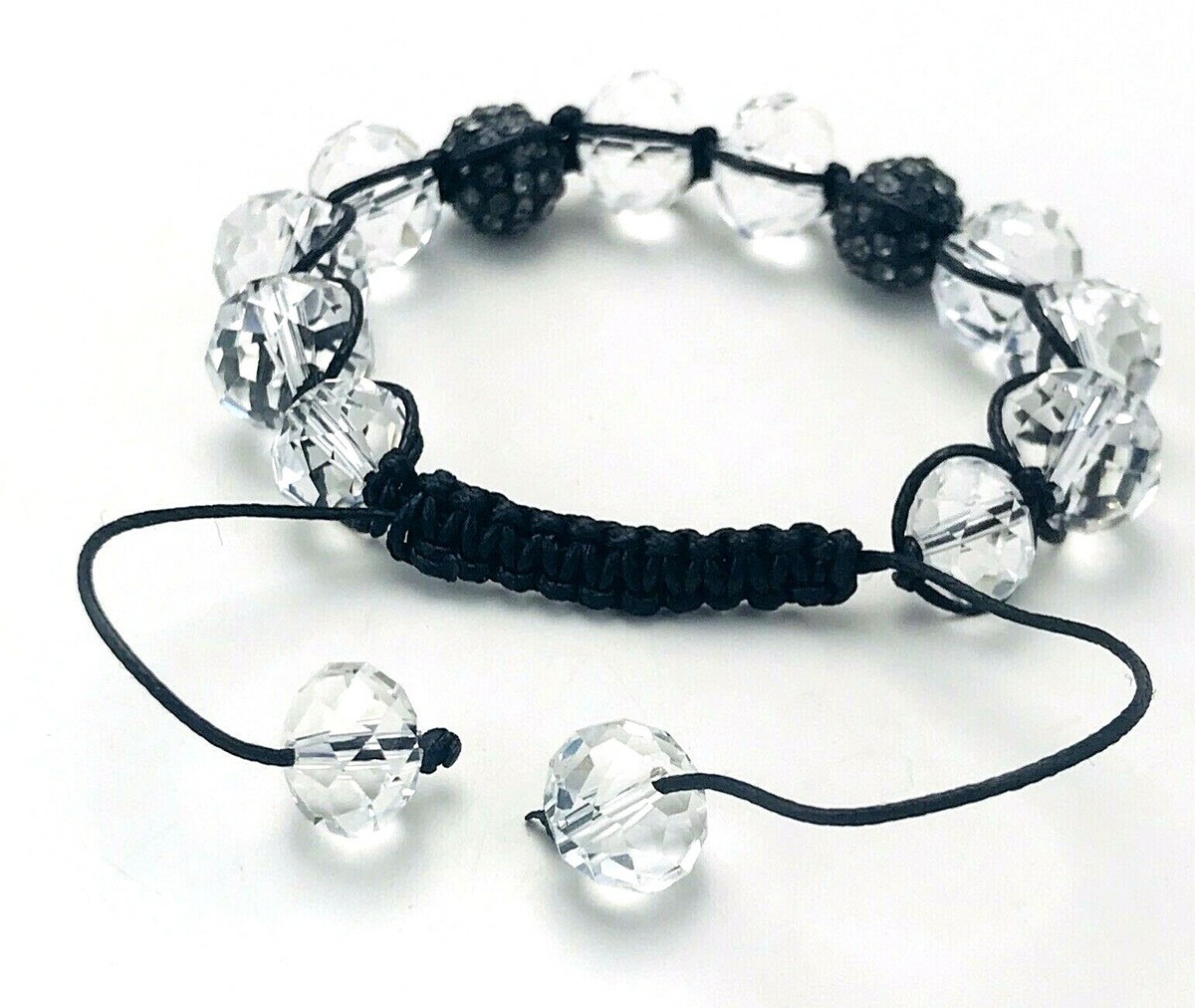 Bijoux Terner Faceted Glass Crystal Rhinestone Bead Bracelet