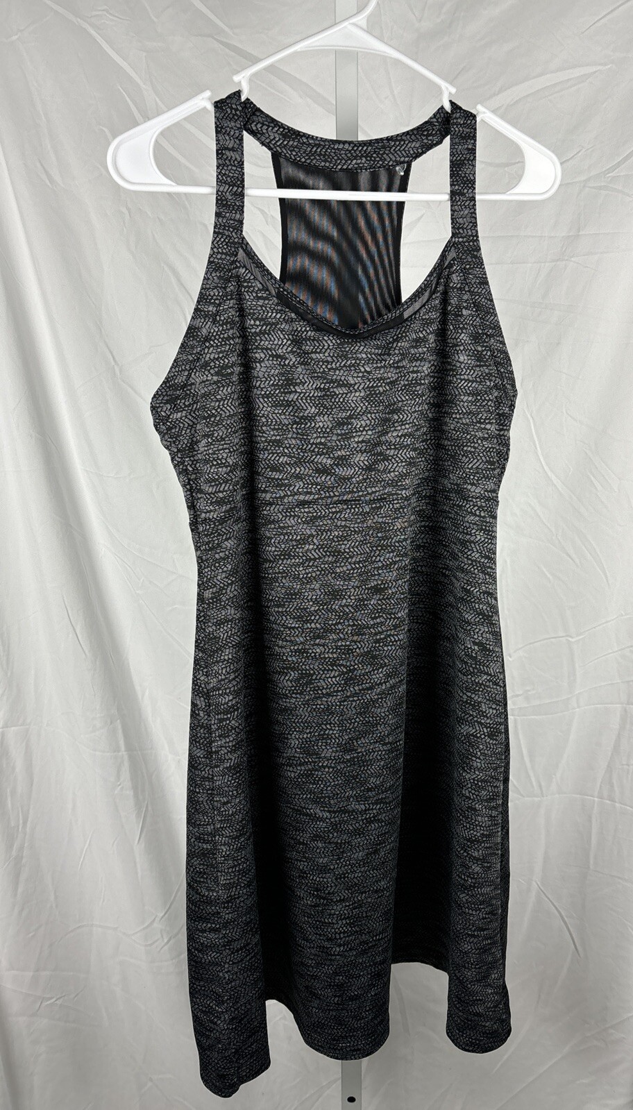 MPG Mondetta Performance Gear Dress Women's L Black/Gray Mesh Racerback Athletic