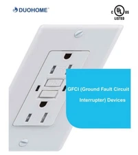 20Amp GFCI Outlet Tamper White Box of 50