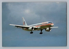 Aviation Airplane Postcard American Airlines Boeing 757 Landing AS3