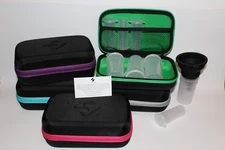 Powdered Supplement Portable Storage Case with Containers