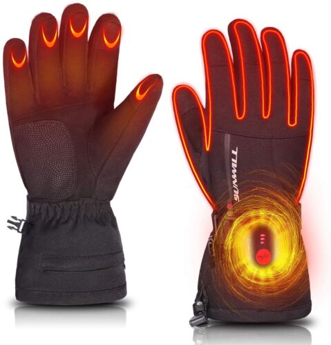 NEW SUNWILL Large/L Professional Heated Motorcycle/Ski Gloves, Electric/Recharge - Picture 1 of 12