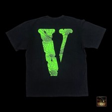 VLONE Green Spider Web Tee Size M Authentic