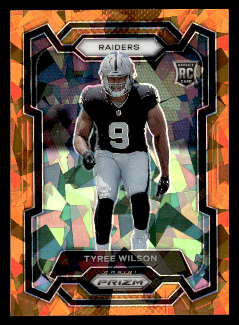 Tyree Wilson 2023 Panini Prizm Orange Ice Rookie Card #363 Las Vegas Raiders