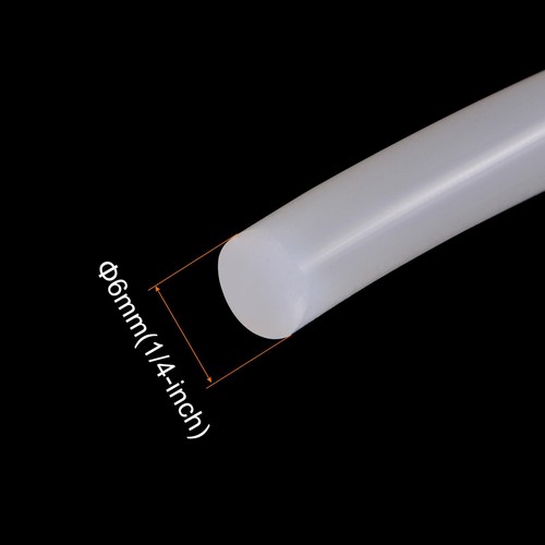 Silicone Insert pliable Dur Tube 6mm 10ft Blanc Souple pour Rigide PETG Tubulure - Photo 3/6