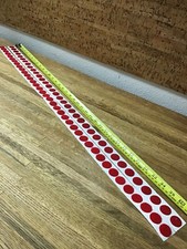 NEW 72 36 sets Hook and Loop Coins Self adhesive Dots Red 7/8" 0.87"