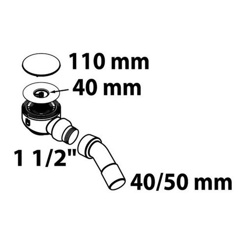 Dusch-und Wannenablauf, Badezimmer, Dusche, Badewanne, wasseranschluss, Siphons - Bild 2 von 2