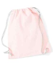 Image of Westford Mill Cotton Gymsac Drawstring PE Bag Swimming School P.E Kit Sports Kid