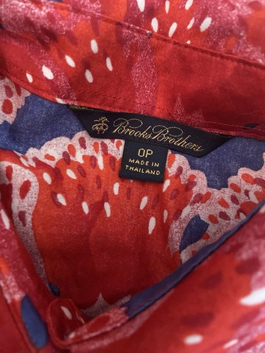 Brooks Brothers Cotton Dress by Zac Posen Red Poppy Floral Shirt Dress 0 Petite - Picture 2 of 8