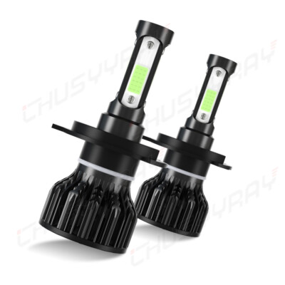 2x Car LED Headlight H4 Hi Lo Beam 72W Fog Driving lamp Headlights Auto 9003 HB2 High Low Beam
