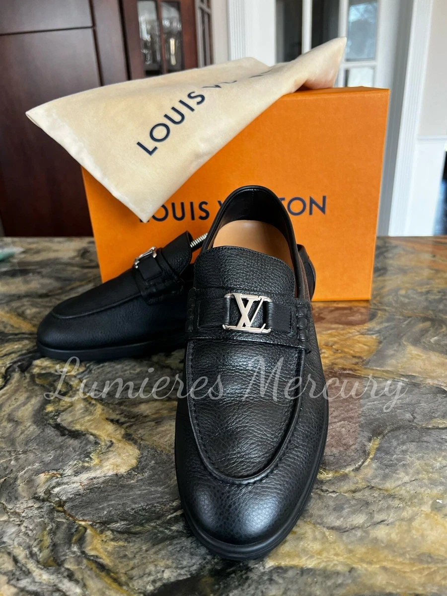 Louis vuitton Faux Leather Black Men's Balley Shoes