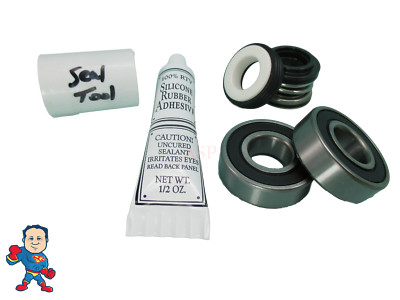 Hotspring, Watkins, Vendor #4081, (2) Bearing, Shaft Seal Kit with Silicon & Too