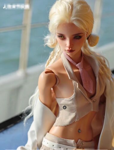 Bambola 1/4 BJD bambina Iple Fid Mari marrone chiaro senza colore trucco viso + occhi gratuiti - Foto 3 di 10