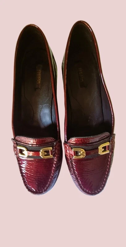Mocassins Bordeaux Vernis - Geox T39.5 - Photo 2/4