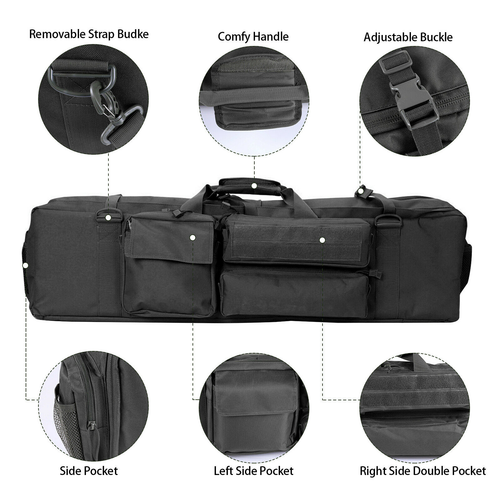 Tactical Rifle Bag Gun Padded Soft Case Hunting Storage Backpack 37" 39" 47" 52" - Picture 14 of 74
