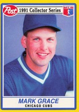 POST 1991 Collector Series MLB Card Mark Grace #22