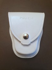 Porta manette sagomato da cinturone  marcato Polizia