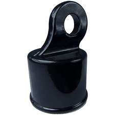 Jake Sales 1-5/8" Top Rail End for Chain Link Fence - Use Black, BLACK 