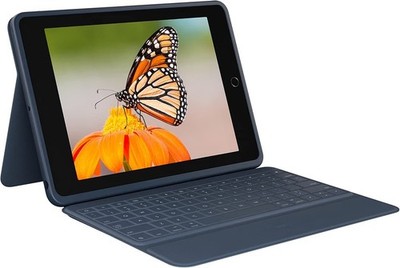 Logitech Rugged Combo 3 Keyboard Case for iPad 7 ,8 ,9th Gen Blue  slightly used