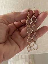 Rose Gold Over Sterling Silver Dangle Earring