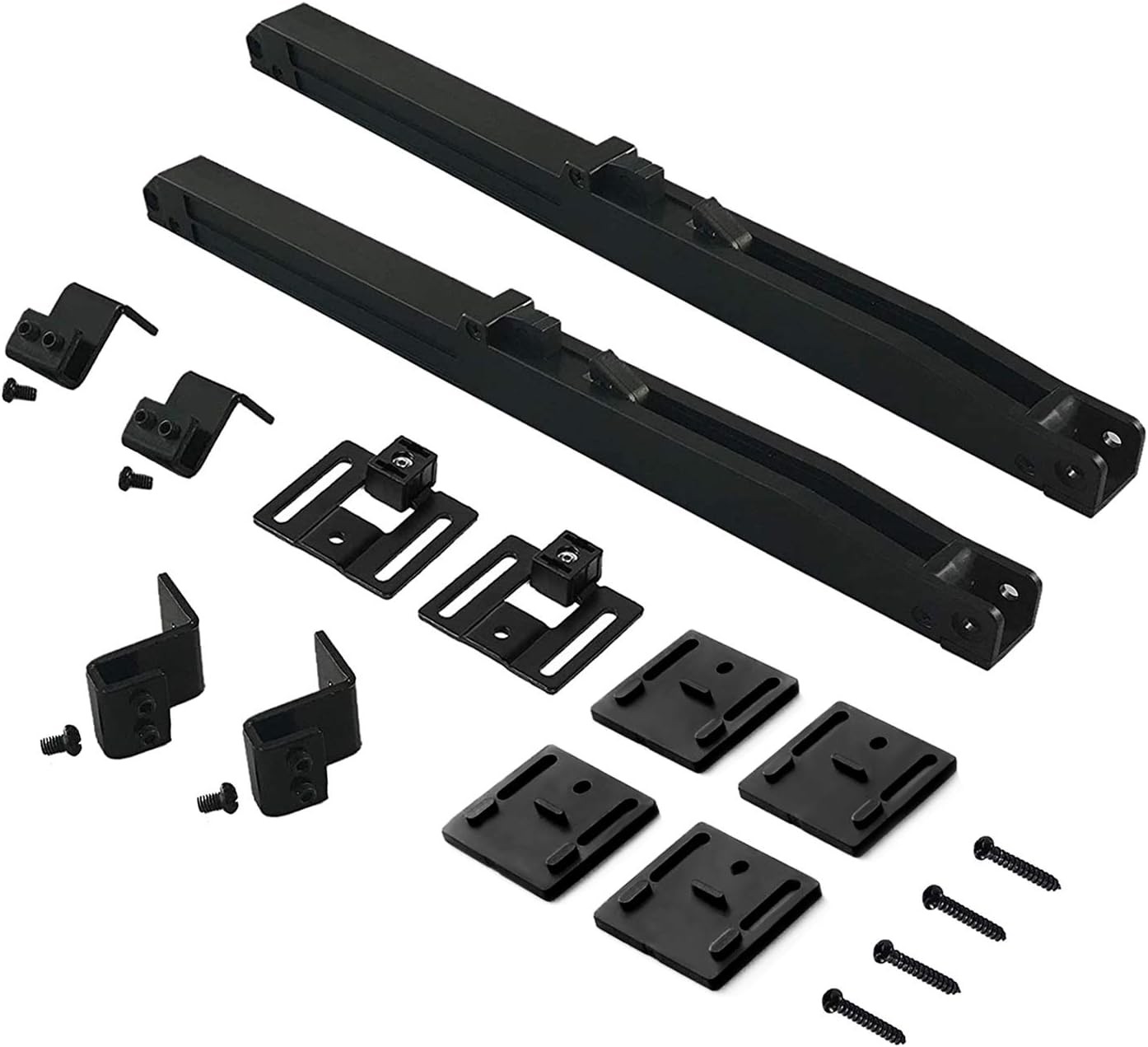 2PCS Upgraded Soft Close Barn Door Mechanism with Spring Buffer Damper