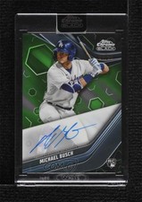 2023 Topps Chrome Black Green Refractor 51/99 Michael Busch #CBA-MB Auto 0w3