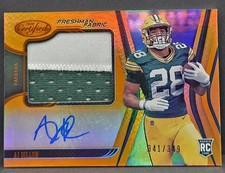 2020 Panini Certified - Freshman Fabric Mirror Signatures AJ Dillon Mirror /349