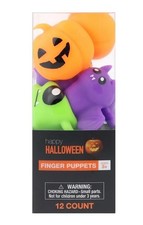 Happy Halloween Finger Puppets Assorted Colors 12 Count