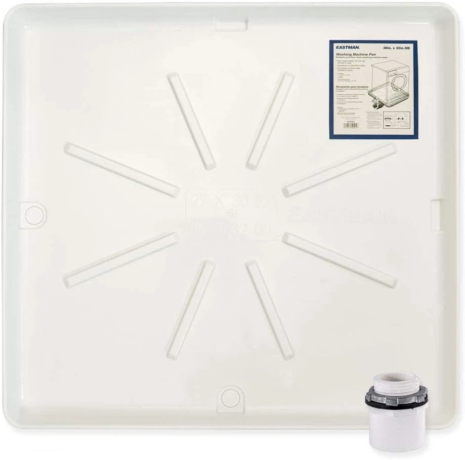 Leak Containment Solution - 30 x 32 Inch Heavy-Duty Washing Machine Drain Tray - Image 3 of 4