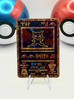 Ancient Mew - Pokemon Custom-Art Premium Gold Metal Promo Card