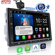 ATOTO Android Apple Carplay Car Stereo AI Radio GPS Navi WiFi 2DIN Backup Camera