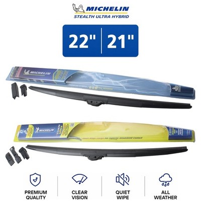 Michelin Stealth Ultra Hybrid 22''/21'' Wiper Blade Set 2-Pc For Jaguar XK 07-15