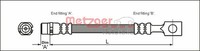 Metzger Bremsschlauch FüR Opel Zafira A F75_ 1.8 16V 2.2 Astra G CC F48_ F08_