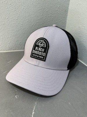 BLACK DIAMOND Unisex Trucker Hat Black/Gray Snaps Climbing