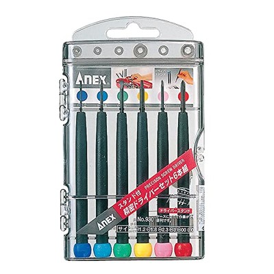 ANEX JOY No.930 Precision Screwdriver Set  Plus-minus Screwdrivers  Set of 6