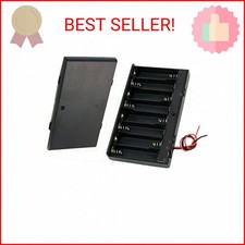 8 x AA 12V Battery Holder Case Box Wired ON/Off Switch w Cover Pack of 2