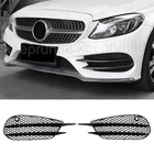 Fog Light Air Vent Grill Mesh For Benz C-Class W205 C200 C300 C43 AMG 2015-2018